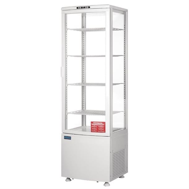 Polar C-Series Energy Efficient Curved Door Display Fridge White 235Ltr - CX575-A
