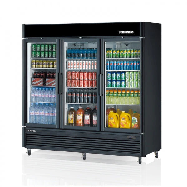 Skipio 3 Glass Door Display Fridge 1779L - SGM-72