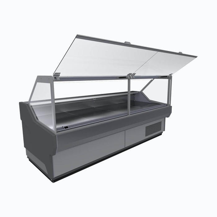 Bromic Square Glass Deli Display - 1330mm - DD1250SG-NR