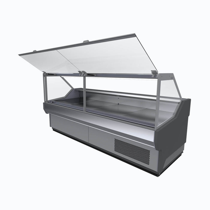 Bromic Square Glass Deli Display - 1330mm - DD1250SG-NR