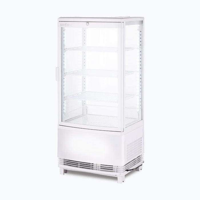 Bromic Countertop Fridge - 80L - 1 Door - Curved Glass - White - CT0080G4WC-NR