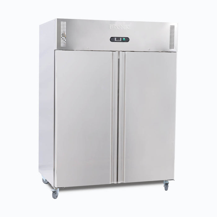 Bromic Upright Fridge - 1300L - 2 Doors - Stainless Steel - UC1300SD-NR