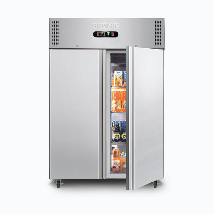 Bromic Upright Fridge - 1300L - 2 Doors - Stainless Steel - UC1300SD-NR