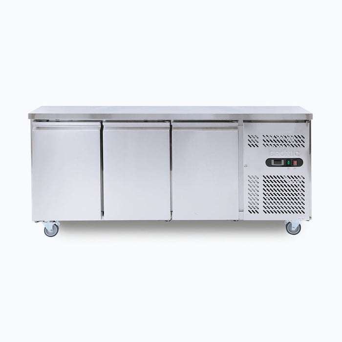 Bromic Under Bench Fridge - 417L - 3 Doors - Stainless Steel - UBC1795SD-NR