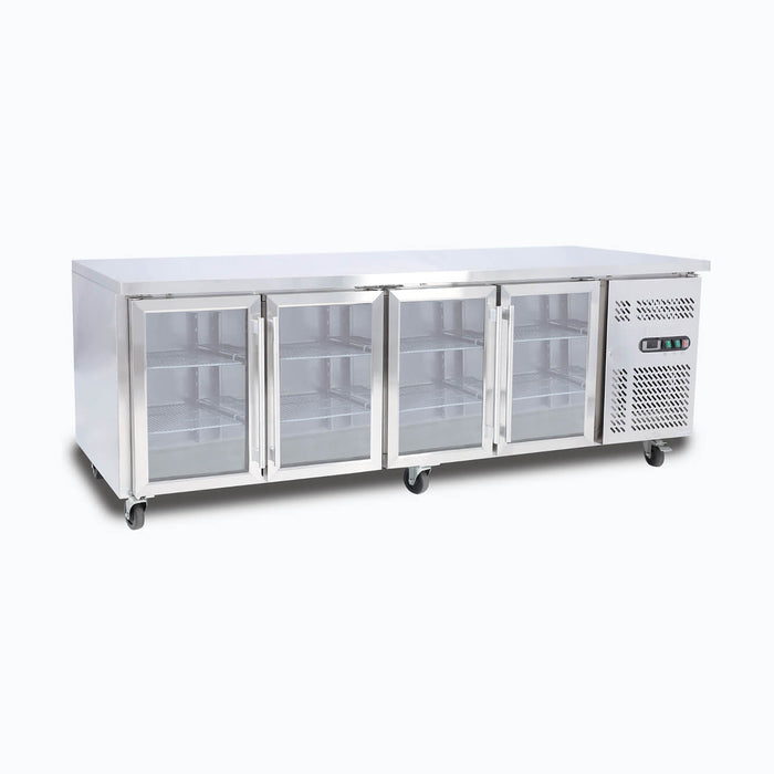 Bromic Under Bench Display Fridge - 553L - 4 Doors - Glass - UBC2230GD-NR