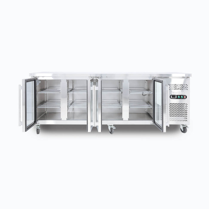 Bromic Under Bench Display Fridge - 553L - 4 Doors - Glass - UBC2230GD-NR