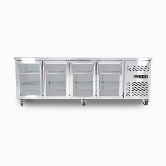 Bromic Under Bench Display Fridge - 553L - 4 Doors - Glass - UBC2230GD-NR