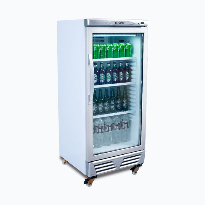 Bromic Upright Display Fridge - 215L - 1 Door - Flat Glass - GM0220-NR