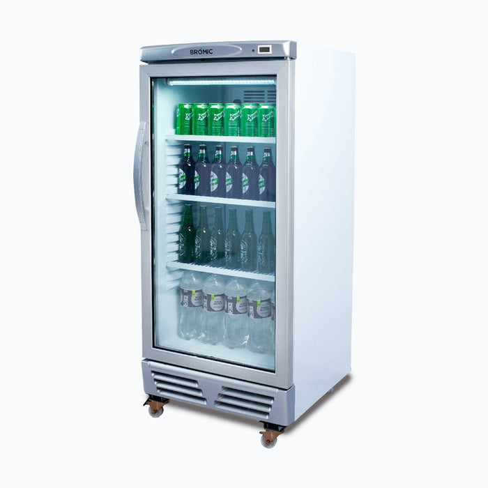 Bromic Upright Display Fridge - 215L - 1 Door - Flat Glass - GM0220-NR