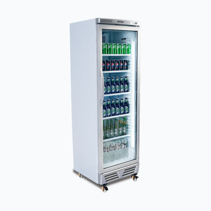 Bromic Upright Display Fridge - 372L - 1 Door - Flat Glass - GM0374-NR