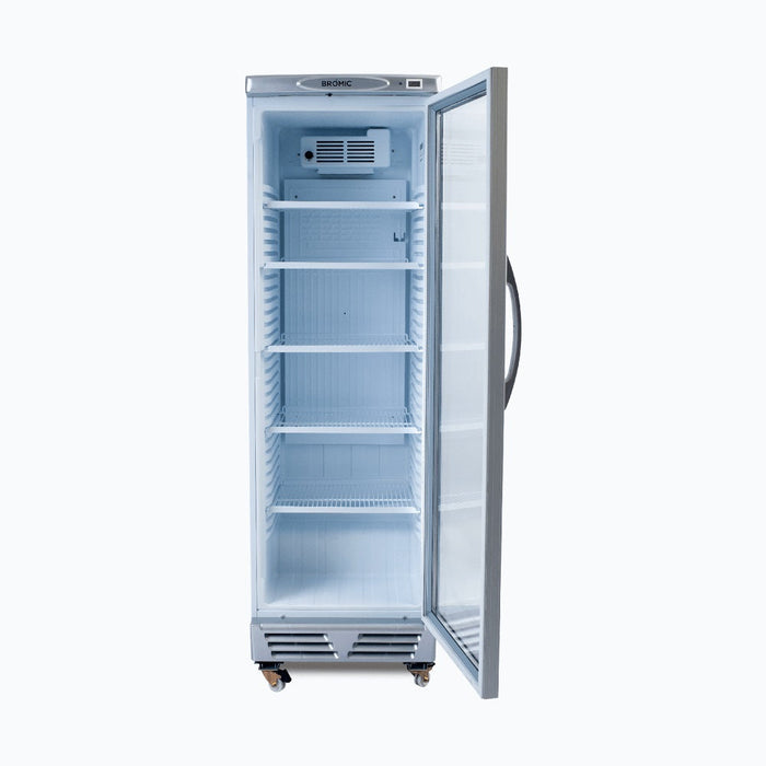 Bromic Upright Display Fridge - 372L - 1 Door - Flat Glass - GM0374-NR