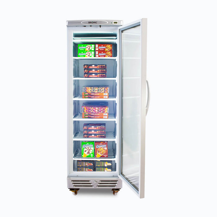 Bromic Upright Display Freezer - 300L - 1 Door - Flat Glass - UF0374S-NR