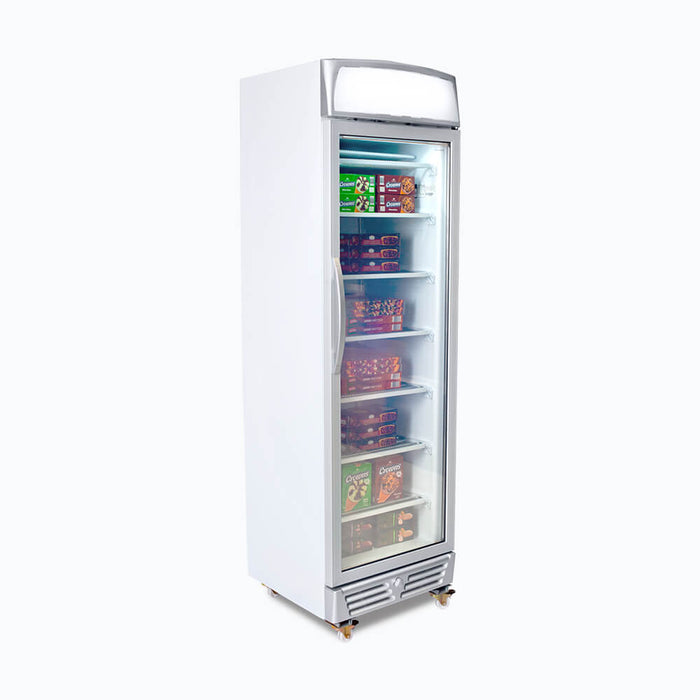 Bromic Upright Display Freezer - 300L - 1 Door - Flat Glass - Lightbox - UF0374LS-NR