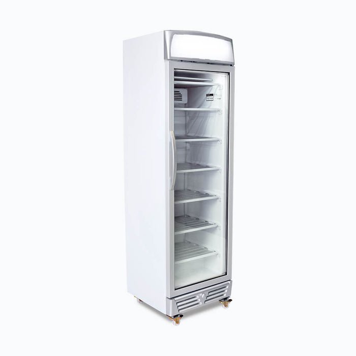 Bromic Upright Display Freezer - 300L - 1 Door - Flat Glass - Lightbox - UF0374LS-NR