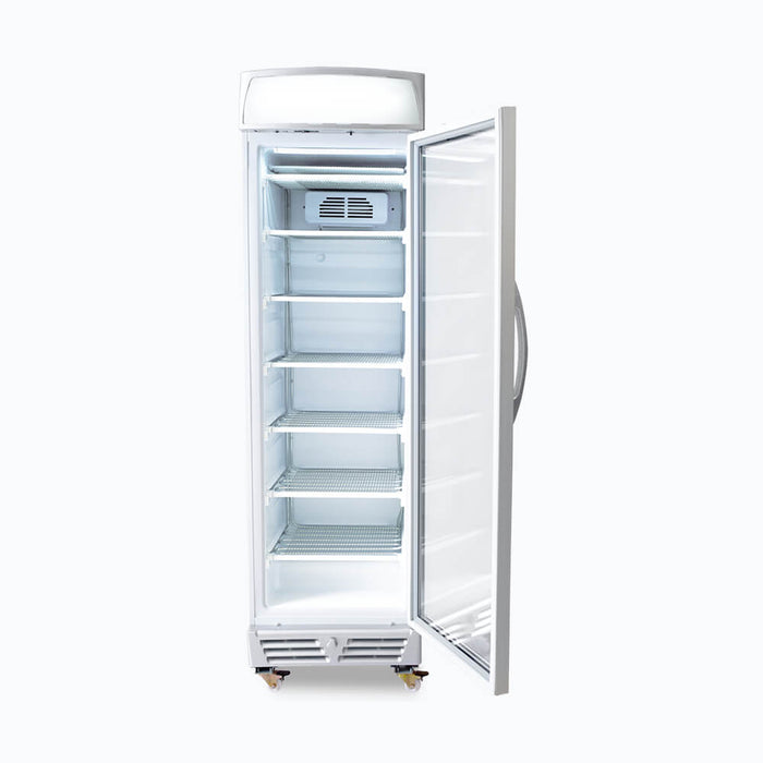 Bromic Upright Display Freezer - 300L - 1 Door - Flat Glass - Lightbox - UF0374LS-NR