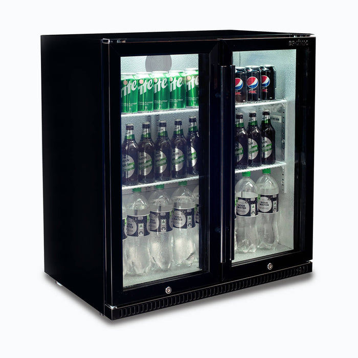 Bromic Back Bar Fridge - 190L - 2 Doors - Hinged - BB0200GD-NR-1