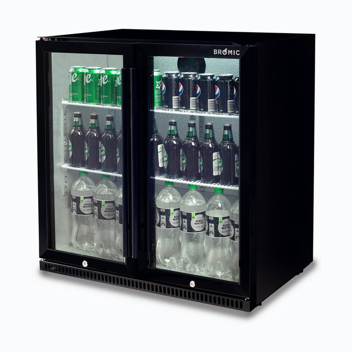 Bromic Back Bar Fridge - 190L - 2 Doors - Hinged - BB0200GD-NR-1