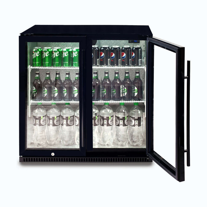 Bromic Back Bar Fridge - 190L - 2 Doors - Hinged - BB0200GD-NR-1