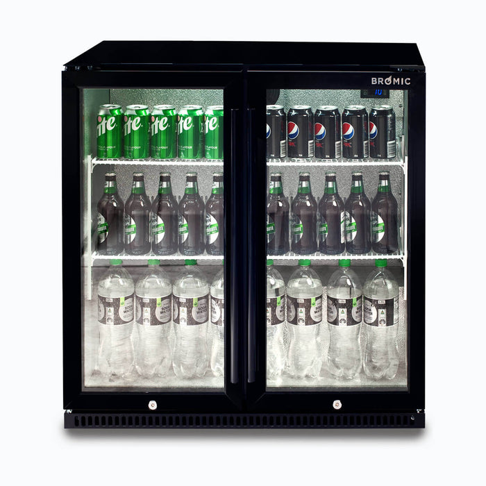 Bromic Back Bar Fridge - 190L - 2 Doors - Hinged - BB0200GD-NR-1