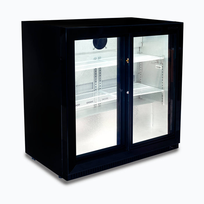 Bromic Back Bar Fridge - 190L - 2 Doors - Sliding - BB0200GDS-NR-1