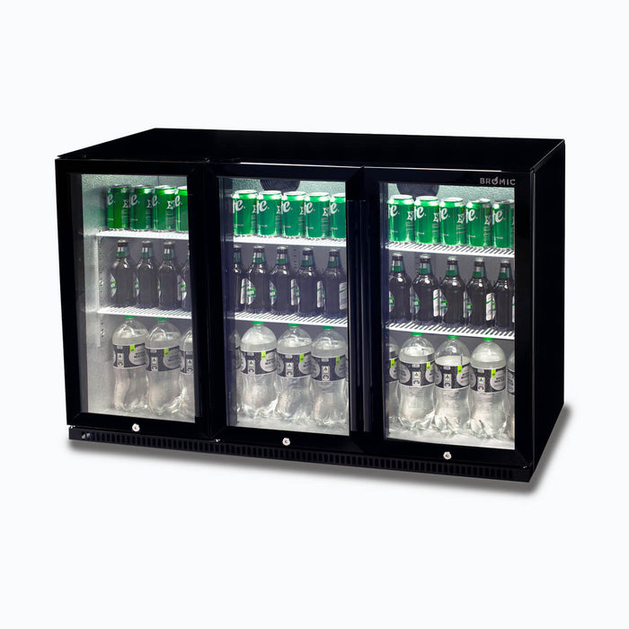 Bromic Back Bar Fridge - 307L - 3 Doors - Hinged - BB0330GD-NR-1