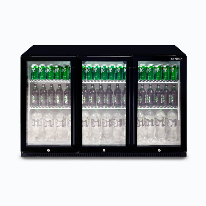 Bromic Back Bar Fridge - 307L - 3 Doors - Hinged - BB0330GD-NR-1