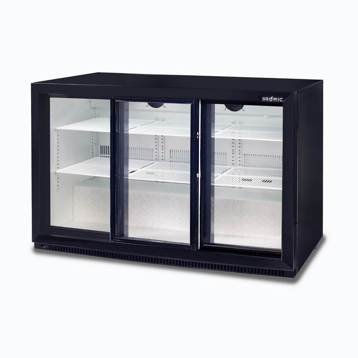 Bromic Back Bar Fridge - 307L - 3 Doors - Sliding - BB0330GDS-NR-1