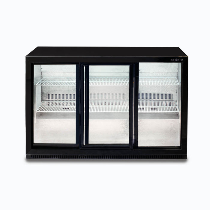 Bromic Back Bar Fridge - 307L - 3 Doors - Sliding - BB0330GDS-NR-1