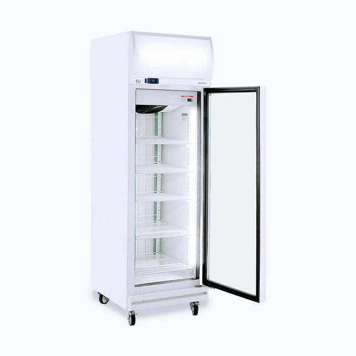 Bromic Upright Display Freezer - 444L - 1 Door - Flat Glass - Lightbox - UF0500LF