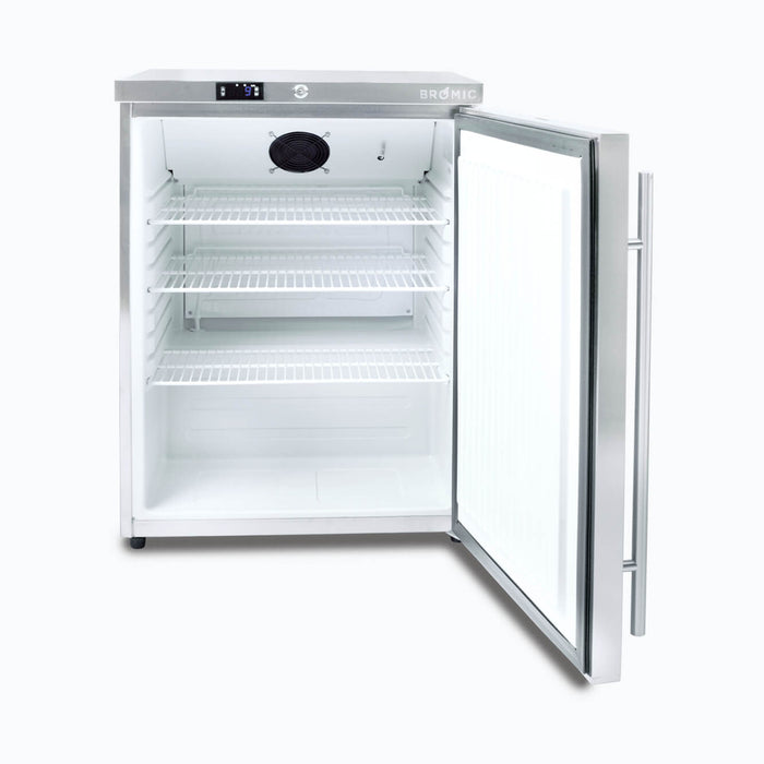 Bromic Under Bench Fridge - 138L - 1 Door - Stainless Steel - UBC0140SD-NR