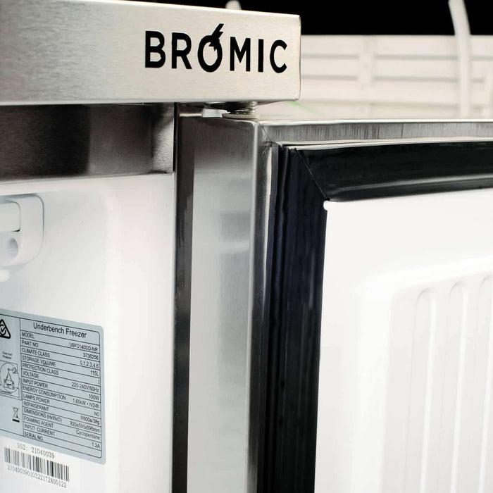 Bromic Under Bench Freezer - 115L - 1 Door - Stainless Steel - UBF0140SD-NR