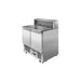 Atosa 2 Doors Pizzatable Marble Top Saladette Fridge 900 MM - ESL3831