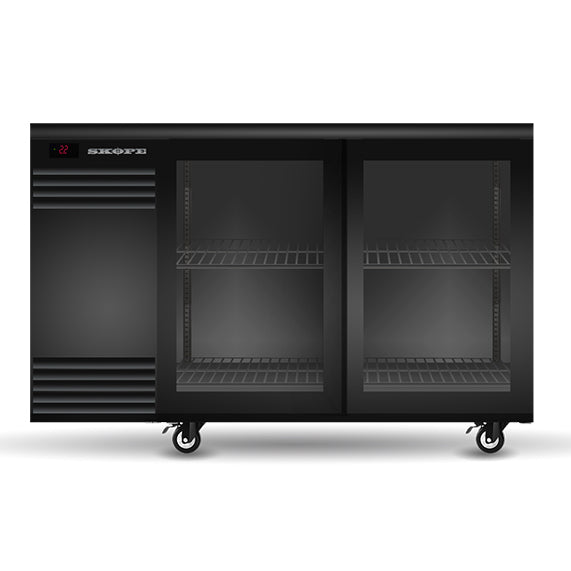 SKOPE BackBar 2 Glass Sliding Door Fridge - BB.2.GSL