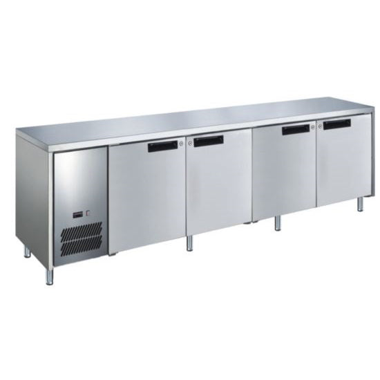 Glacian Slimline Under Bench Fridge with 4 Stainless Steel Doors 590L - BCS62350