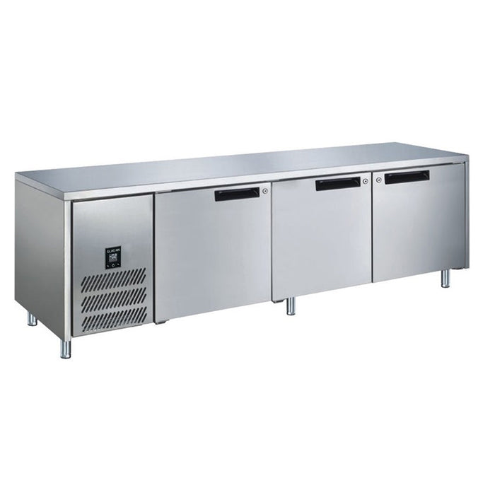 Glacian Slimline Under Bench Fridge with 3 Stainless Steel Doors 637L - BCS72476