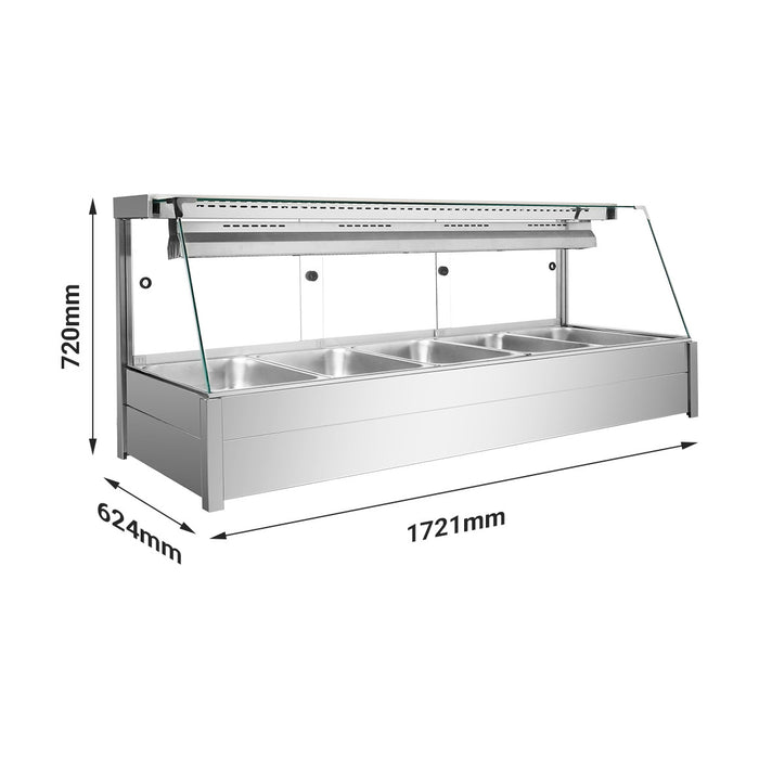 Bonvue Angled Countertop Wet & Dry Bain Marie - BM17TC