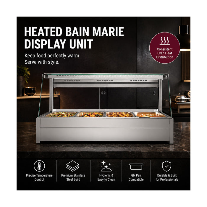Bonvue Angled Countertop Wet & Dry Bain Marie - BM17TC