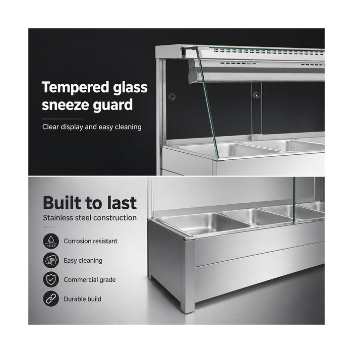 Bonvue Angled Countertop Wet & Dry Bain Marie - BM17TC