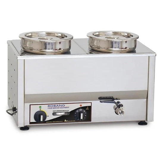 Roband Counter Top Bain Marie 2 x 200mm round pots - BM2E