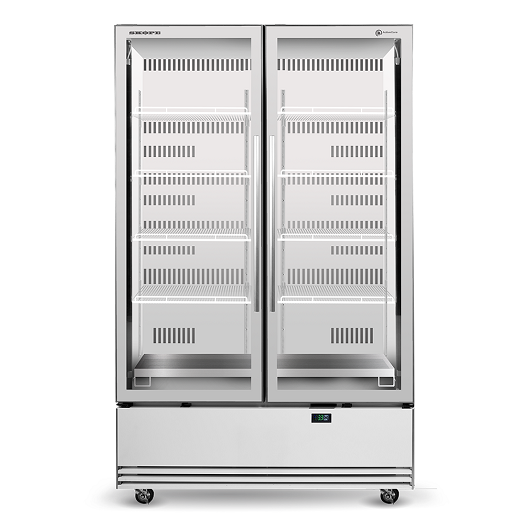 SKOPE ActiveCore BME 2 Glass Door Display or Storage Fridge 1079L - BME1200N-A