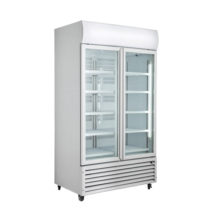 Thermaster Tropicalised Double Glass Door Colourbond Upright Drink Fridge 885L - LG-1000PT