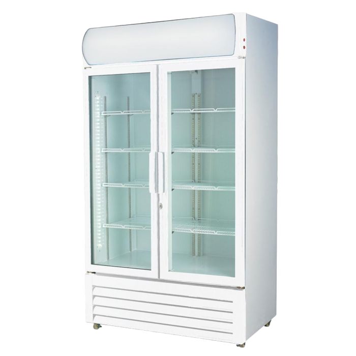 Thermaster Colourbond Upright Beverage Fridge 2 Doors White 885L - LG-1000P