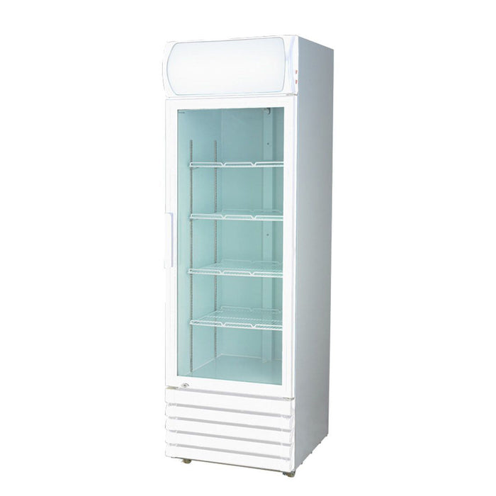 Thermaster Single Glass Door Colourbond Upright Drink Fridge 370L - LG-370GE