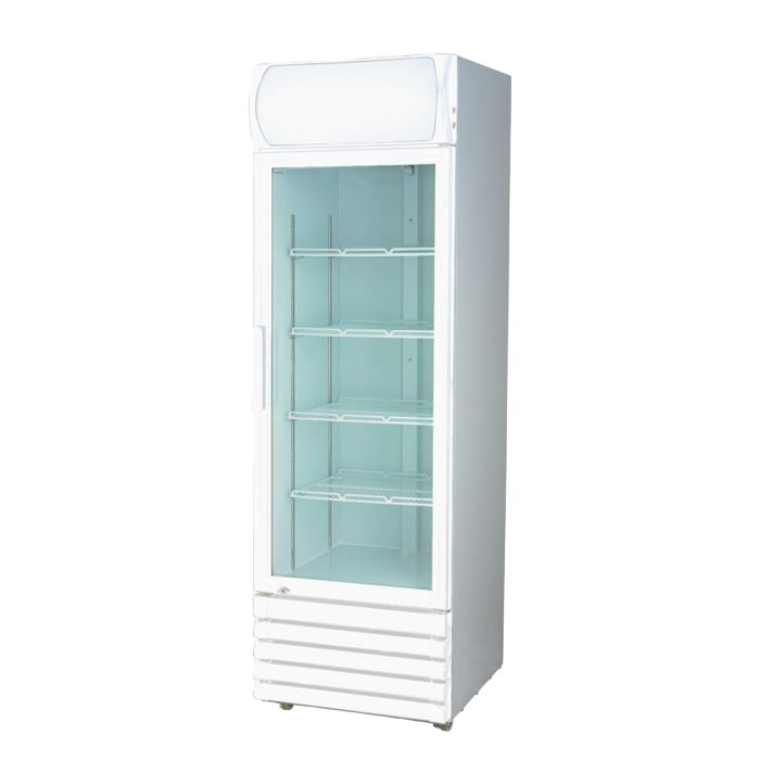 Thermaster Single Glass Door Colourbond Upright Drink Fridge 370L - LG-370P