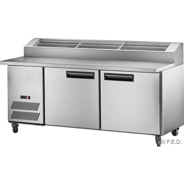 Thermaster Two Door Deluxe Pizza Prep Bench - PPB/15