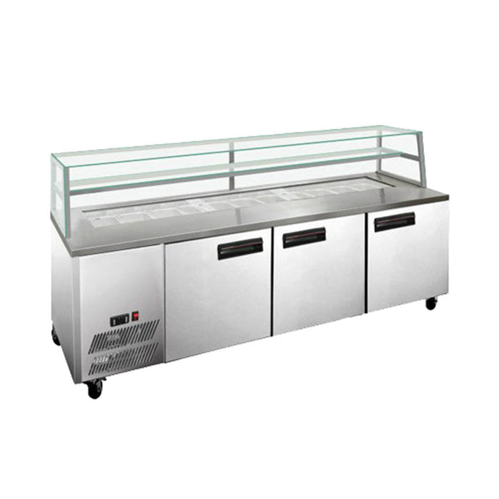 Thermaster Three Door Deluxe Sandwich Bar - SCB/21