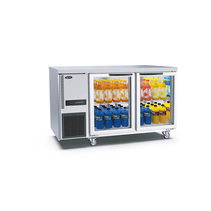 Thermaster 2 Glass Door Workbench Fridge 360L - TL1500TNG