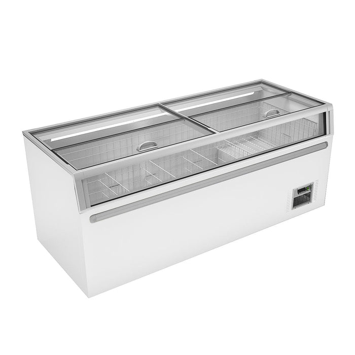 Thermaster Supermarket Island Freezer with Glass Sliding Lids 900L - ZCD-L210G