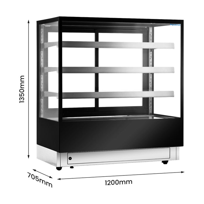 Bonvue Elite Cold Displays with 3 shelves - CL1200-3S