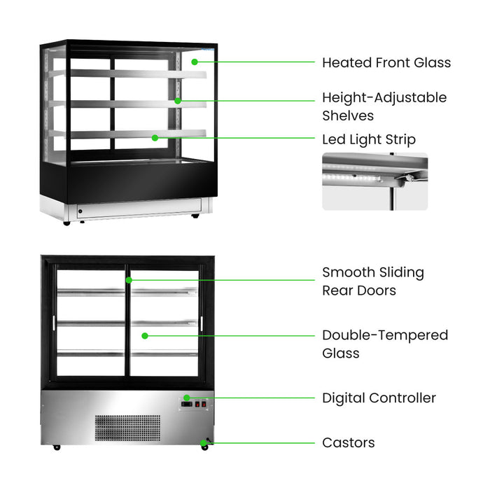 Bonvue Elite Cold Displays with 3 shelves - CL1200-3S